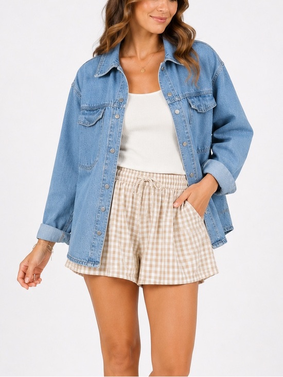 Wishlist Jackets & Blazers - Wishlist Flap Pocket Chore Style Cotton Blue Jean Jacket Snap Button Medium